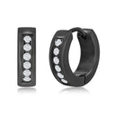 Classic Hoop Earrings with Brilliant Stones