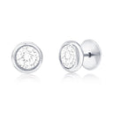 Classic Bezel Brilliance Stud Earring