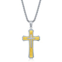 Dimensional Cross Necklace