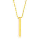 Silver Vertical Bar Necklace