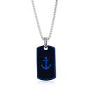 Anchor Dog Tag Necklace