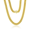 Elegant Miami Chain Necklace with Brilliant Stone