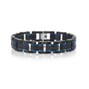 Modern Textured Link Bracelet