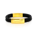 Cross Leather Bracelet