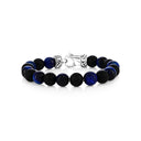 Alternating Natural Stone Bead Bracelet
