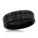 Tungsten Ring with Brilliant Stones