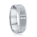 Modern Brushed & Polished Brilliance Ring