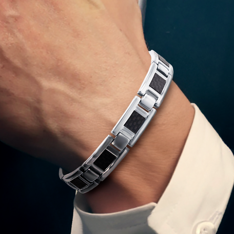 Carbon Noir Link Bracelet
