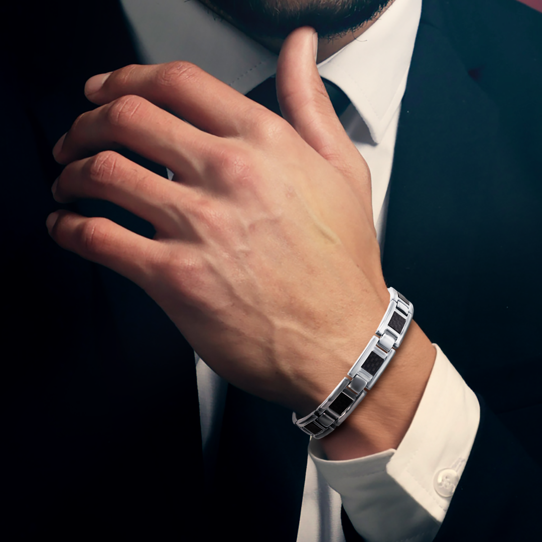 Carbon Noir Link Bracelet