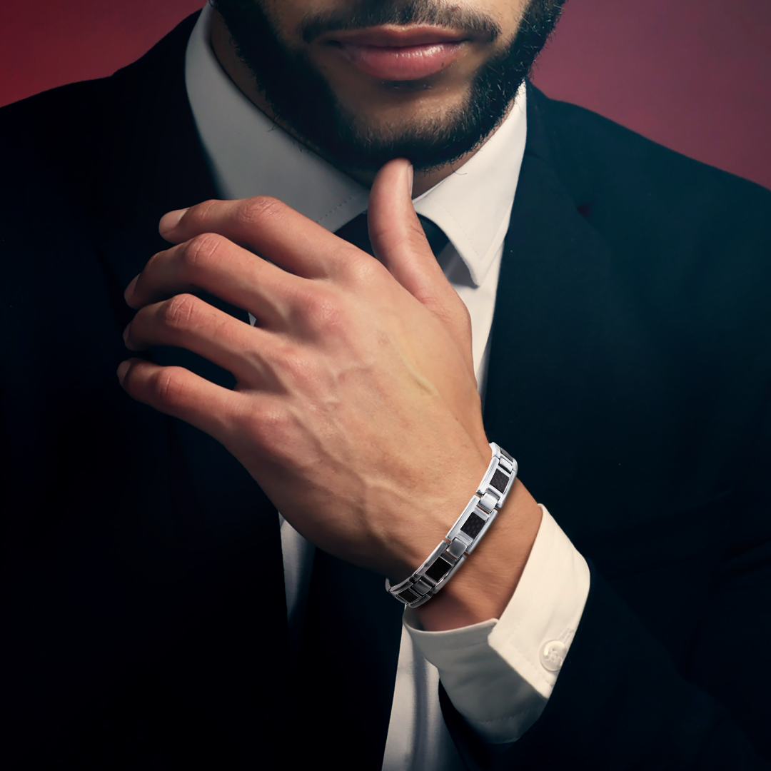 Carbon Noir Link Bracelet