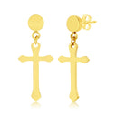 Sleek Cross Earrings