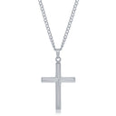 Beveled Cross Necklace