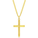 Beveled Cross Necklace