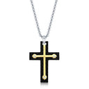 Carbon Fiber Cross Necklace