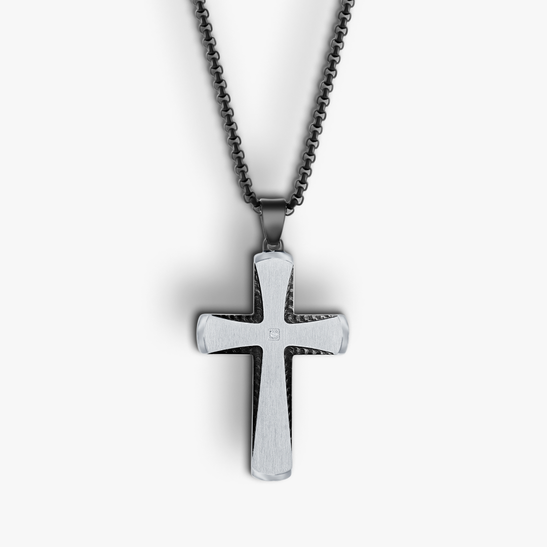 Night Spark Cross Pendant