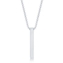 Silver Vertical Bar Necklace