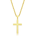 Polished Cross Necklace