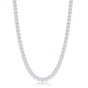 Round Brilliant Stone Tennis Necklace