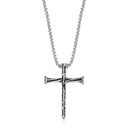 Textured Cross Necklace