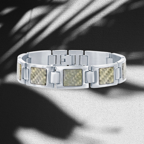 Carbon Edge Fusion Bracelet