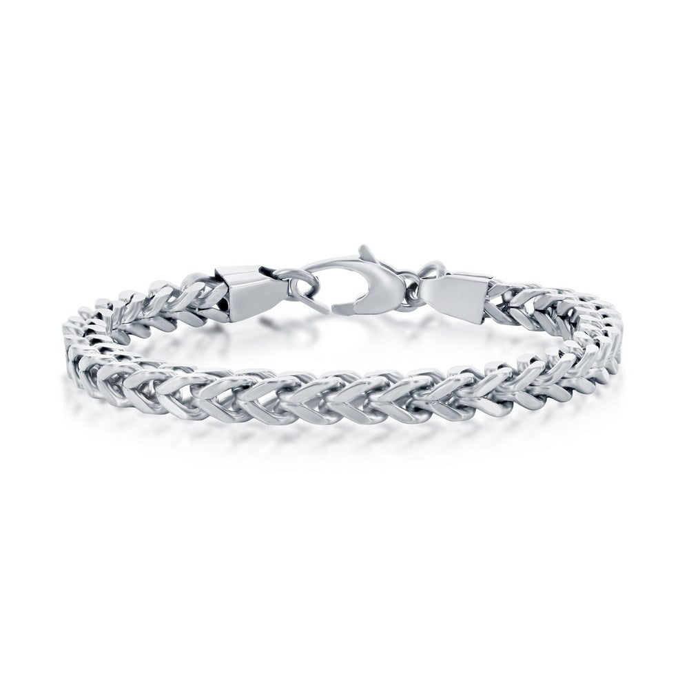 Stainless Steel 6mm Franco Chain Bracelet