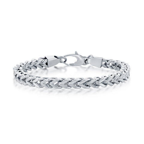 Stainless Steel 6mm Franco Chain Bracelet