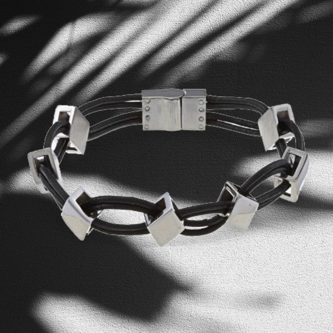 Diamond Rhythm Leather Bracelet