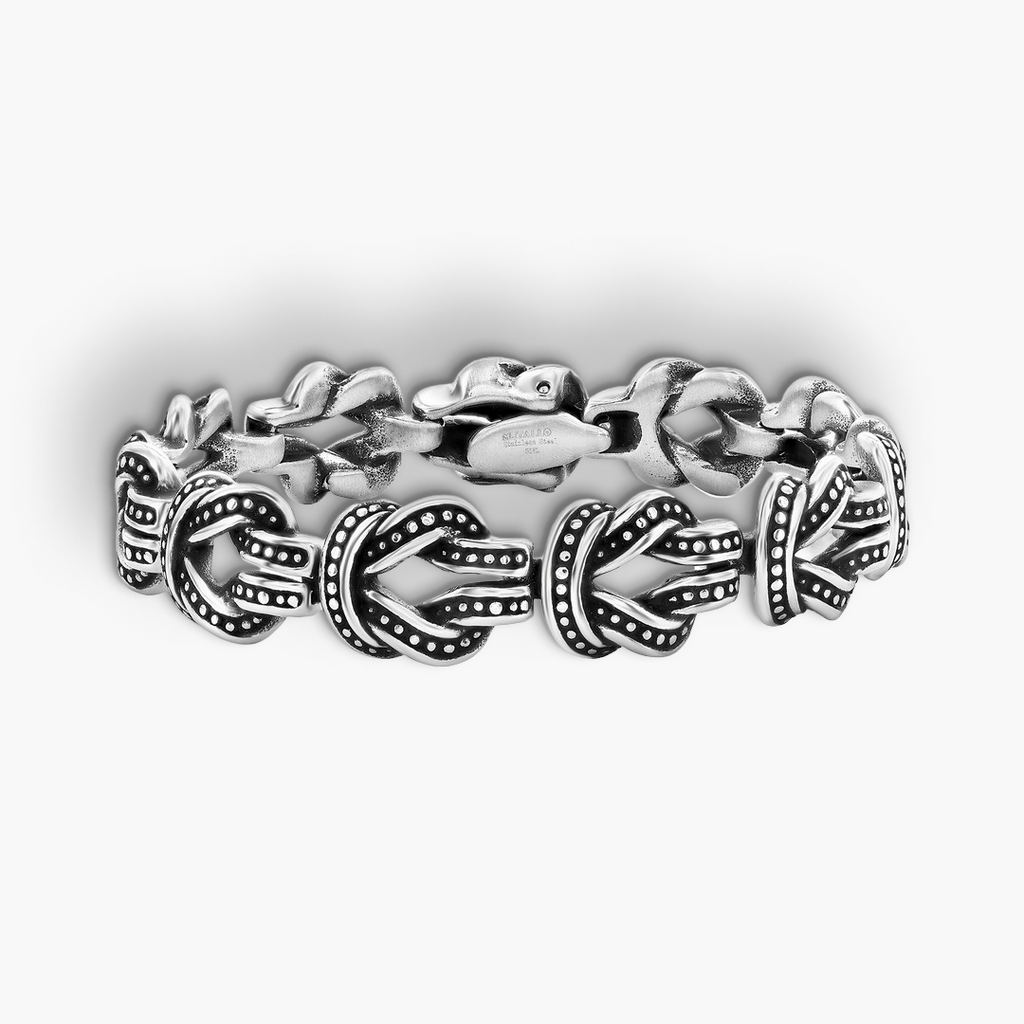 Oxidized Knot Bracelet – Metallo