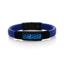 Greek Key Leather Bracelet