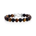 Alternating Natural Stone Bead Bracelet