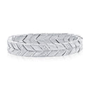 Chevron Bracelet with Brilliant Stones