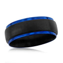 Striped Tungsten Ring