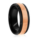 Lined Ring with Brilliant Stone