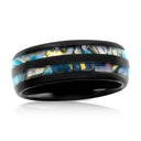 Genuine Abalone Tungsten Ring
