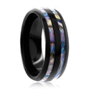 Genuine Abalone Tungsten Ring
