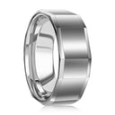 Square Faceted Tungsten Ring
